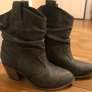 Grey booties